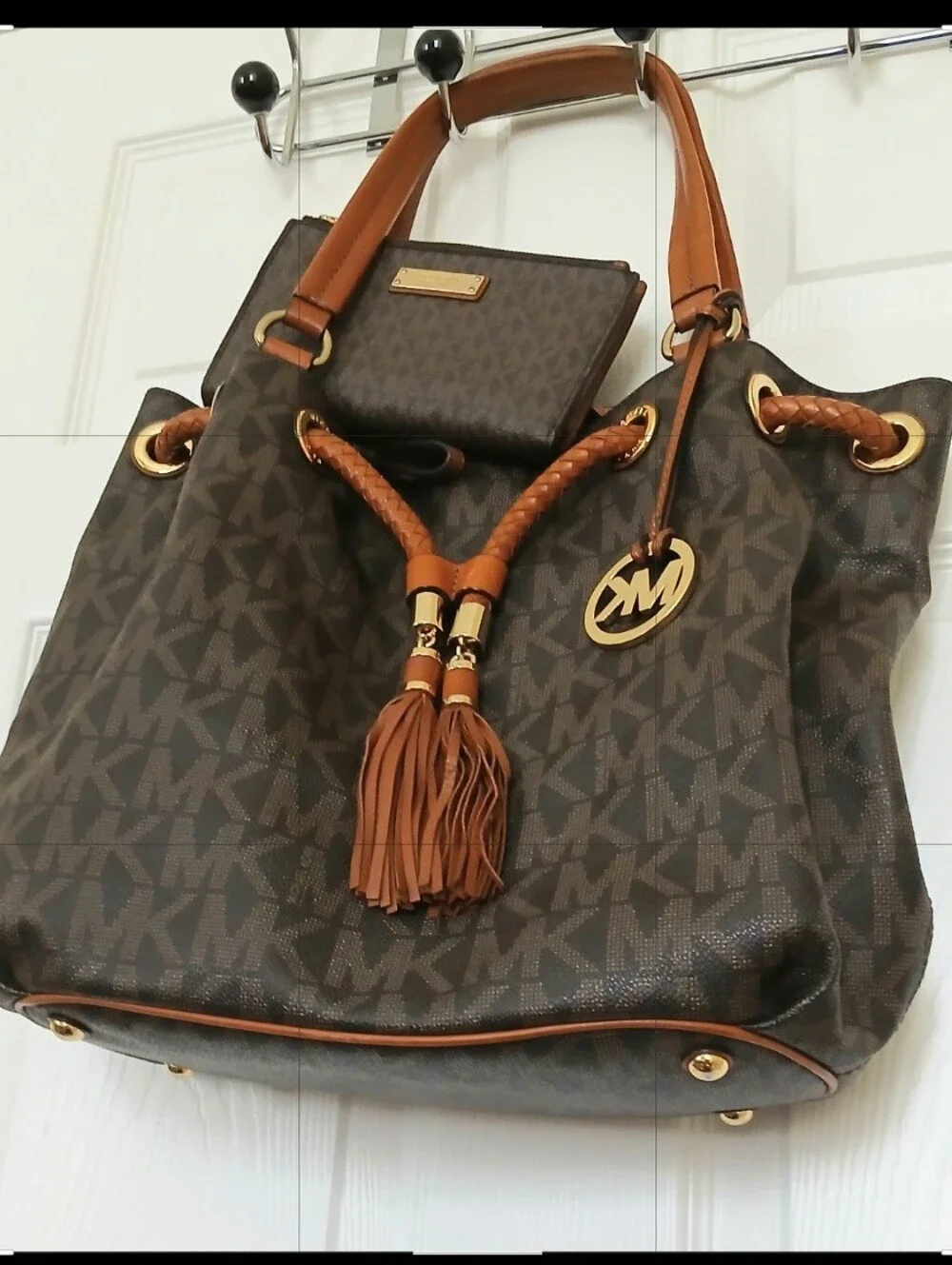 Original Michael Kors Drawstring Bag & Wallet